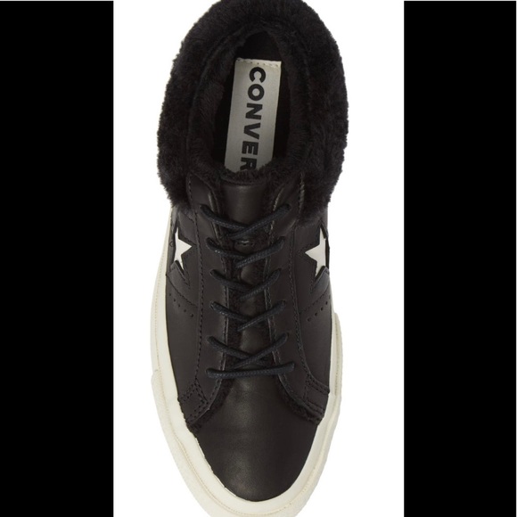 Converse One Star Lined Sneakers - Picture 4 of 5